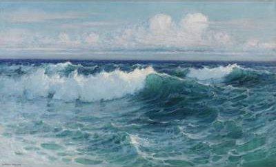 Lionel Walden Breaking Waves Germany oil painting art